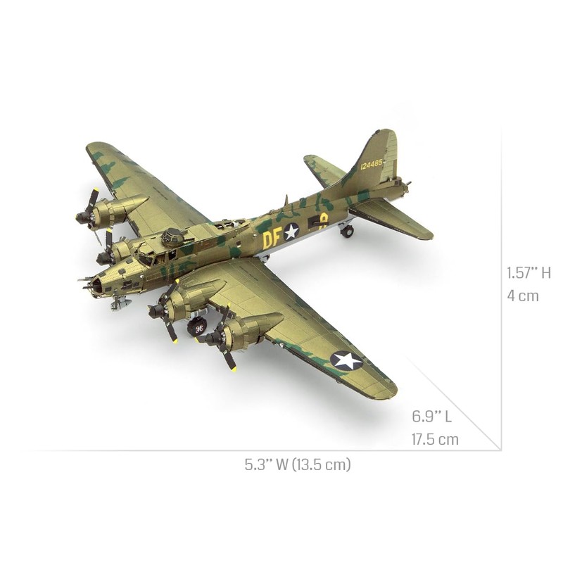 Metal Earth B-17 Flying Fortress Color 3D Metal Model Kit