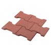 Playsafer Rubber Garden Pavers ¾” Thick Interlocking Safety Tiles for