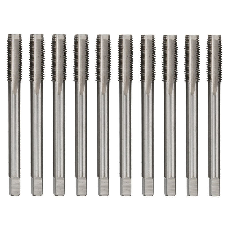 10pcs Thread Tap Set Straight Flute HighSpeed Steel Machine Tap