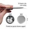 4R Quattroerre.it 3D Sticker Alfa Romeo Logo, Black and White,