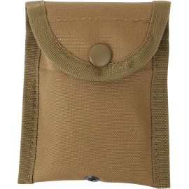 Coyote Brown Compass Pouch MOLLE Compatible Strap Back