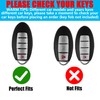 YILINXI Compatible with Nissan 5 Buttons Key Fob Cover with