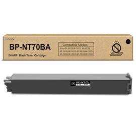 YOUTOP BPNT70 BP-NT70 Black Toner Cartridge BP-NT70BA BP-NT70-BA Replacement for Sharp BP-50C26 BP-50C31 BP-50C36 BP-50C45 BP-70C31 BP-70C36 BP-70C45 Printers