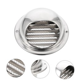 Mikinona Vent Cap Stainless Steel Air Vent Hood Rain Cover Exhaust Hole Cover Practical