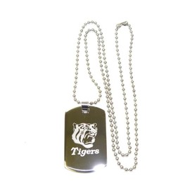 Tigers Necklace Bag Charm Tiger Logo Small Size Silver Color Stainless Steel – 080