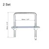 sourcing map Pack of 2 square U-bolts, 2 inch (50