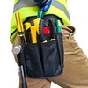 Small Tool Pouches for Belt, 6-Pocket Electrician Tool Holster with