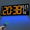 JoFomp 17.3" Large Digital Wall Clock, LED Digital Clock Large