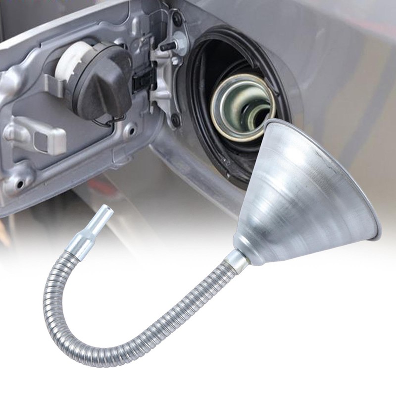 Okiyakusama Oil Funnel Long Neck Funnel Metal Funnel for Fuel
