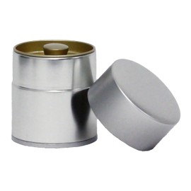 KOTODO Silver Tea Tin Canister (Long type 1oz (37g))