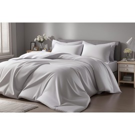 Queen Pillow Case - 100% Cotton Woven - 20 x 30 - Breathable, Hypoallergenic, Natural - Includes 2 Twin Pillow Cases Envelope - Snow White, Made in USA by SheetWorld