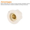 sourcing map 20Pcs Potentiometer Knob Fit 1/4" Shaft Pots, Set