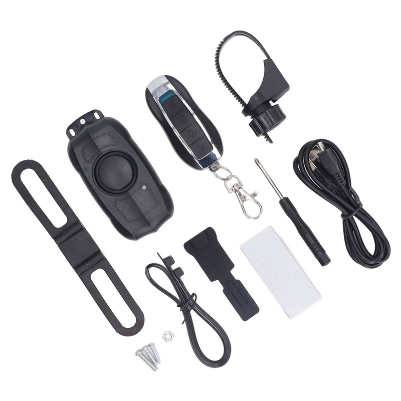 Electric Vehicle Alarm USB Charging Bike Wireless Remote Control Vibration