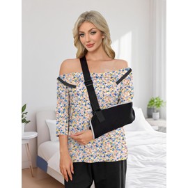 Poriff Chemo Shirts for Port Access Women Shoulder Post Surgery Adaptive Clothing Snap Rotator Cuff Surgery Shirts Floral L