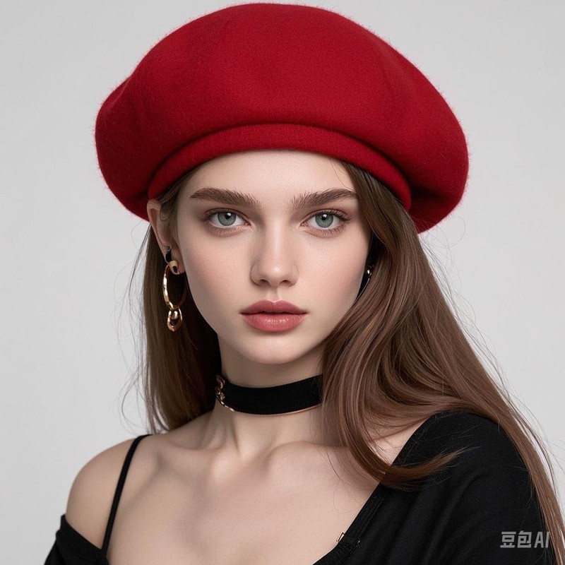 ZHYUAN French Beret hat,Wool Beret Hat,Warm Beret Cap,Ladies Beret Hat,Stylish
