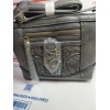 B.O.C. Born Concept Purse Tote Handbag CHARCOAL Filigree Embossed Pockets