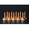 10 Pack of 1/4-20 Brass Knurled Thumb Screws 3/4" Thread