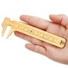 Konohan 2 Pcs Brass Vernier Caliper Pocket Caliper Handy Caliper
