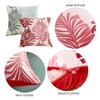 FFDHWU 2 Square Pillowcases, Leaf Print Pillowcases, Home Decorations, Pillow