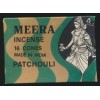 Meera Patchouly (Patchouli), Meera Incense, 16 Cone Box, From India