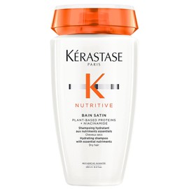 KRASTASE Bain Satin Nutritive  Shampoo Hidratante para Cabello Seco  Hidrata y Fortalece el Cabello  Con Protenas de origen vegetal y Niacinamida...  