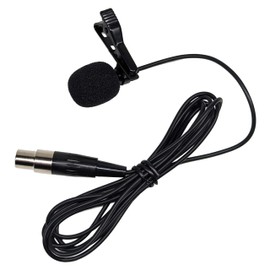 Milestock Cardioid Lavalier Microphone with TA4F Connector Compatible with Shure WL185 AD1, ADX1, AXT100TA4F, BLX1, GLXD1, MXW1, PGXD1 Transmitter, Black