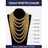 Bandmax Thick Cuban Link Chain Necklace for Men 12mm Wide