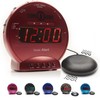Sonic Alert Sonic Bomb Dual Alarm Clock with Bed Shaker,