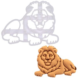 BAKERLOGY Lion Body Cookie Cutter - Detailed Cookie Cutter Design for Baking and Crafting, Ideal for Fondant, Dough, Clay