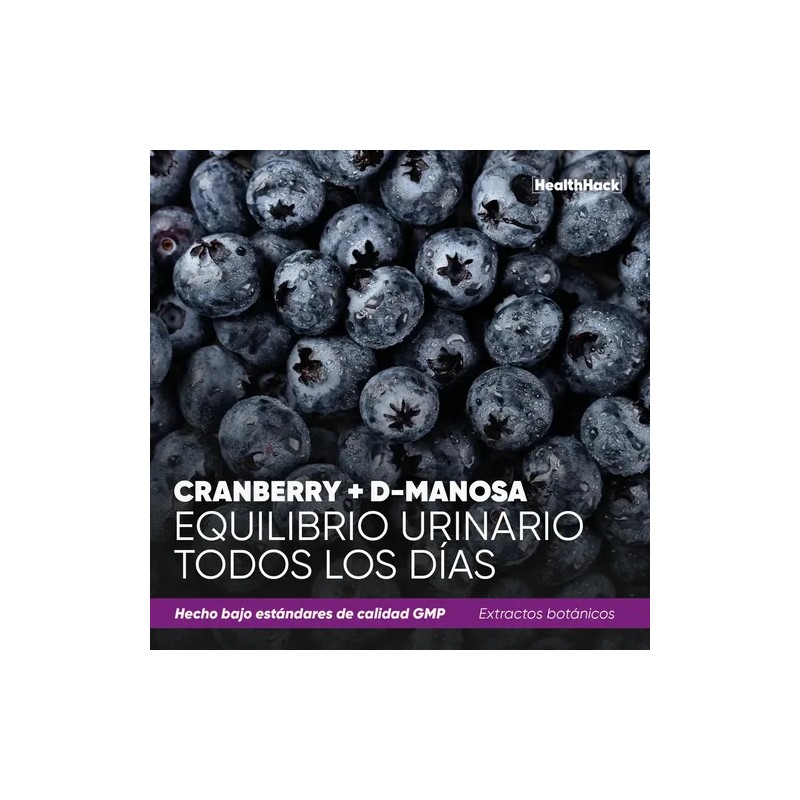 Vitaminas Salud Urinaria Con Cranberry Y D-manosa 60 Cáps Hh