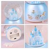 Snow Globe Crystal Ball Music Box Rotating Musical Box with