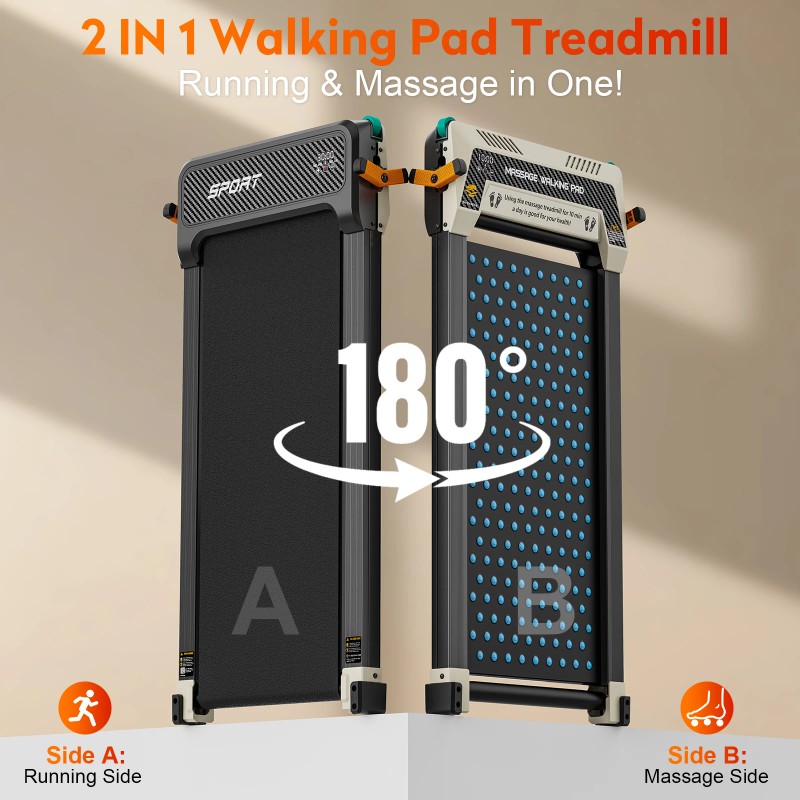 Akluer ping Office Under Desk Walking Pad Treadmill 2.5HP Home