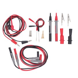 Multifunctional Multimeter Test Cable Kit Probe Replaceable Multimeter Test Kit with Hook Tweezers for Resistors Capacitors