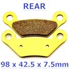 Master Chen Brake Pads for John Deere XUV Gator 625i