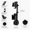 2-in-1 Car Cup Holder Phone Mount for Travel – Adjustable
