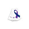 25 Blue & Purple Ribbon Decals for Pediatric Stroke and
