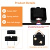 Helunsi Cabinet Door Lamp Switch, 2 Pack for Closet Light,