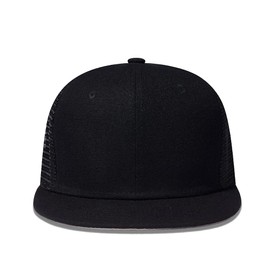 Quanhaigou Mesh Trucker Hats,Outdoor Snapback Dad Hat,Hip Hop Men Women Adjustable Baseball Caps (Black)