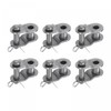 sourcing map 6Pcs #25 Chain Offset Half Link Roller, 1/4"
