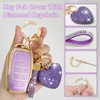 Nomiyo Key Fob Cover with Diamond Bling Keychain for Women,