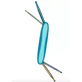 Boye 4-in-1 Metal Crochet Hook Tool, Sizes D-J Yarn Take Along Travel Hooks