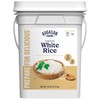Augason Farms Long Grain White Rice 4-Gallon Pail, Emergency Food