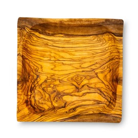 Wooden Bowl Olive Wood Approx. 12 x 12 cm Bowl Wood Decorative Bowl Natural Unique Table Decoration Bread Bowl Snack Bowl
