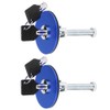 EBTOOLS Bonnet Locking Pin, Aluminium Bonnet Lock with Key (Blue)
