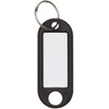 WEDO 262811801 Key Ring for Labelling, Black, Pack of 100,