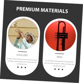 SUPVOX Small Ring Set for Trumpet and Cornet 20pcs Trumpet Slide Rings Mute and Replacement Parts