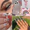 Nail Art Rhinestone Colorful Rhinestones Round Glass Gems Ab &