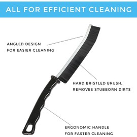 QHFlashbuy Pack of 6 Hard Bristled Crevice Cleaning Brush, Multifunctional Joint Cleaning Brush, Cleaning Brush for Bathroom, Kitchen, Car, Tile Floors and Other Corners