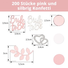 GoldRock Pack of 200 Glitter Confetti Bride To Be Decoration, Jga Decoration Women Rose Gold, Stag Night Table Decoration, Jga Accessories Women, Eucalyptus Scatter Decoration Bride To Be Decorations