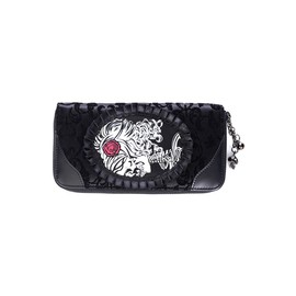 Banned Apparel Cameo Skull Wallet One Size
